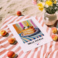 Mille-Feuille – Oil Painting, French French Pastry Painting, unframed on coastal sand