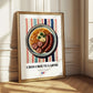 Choucroute Garnie – on Striped Tablecloth, French Food Wall Decor