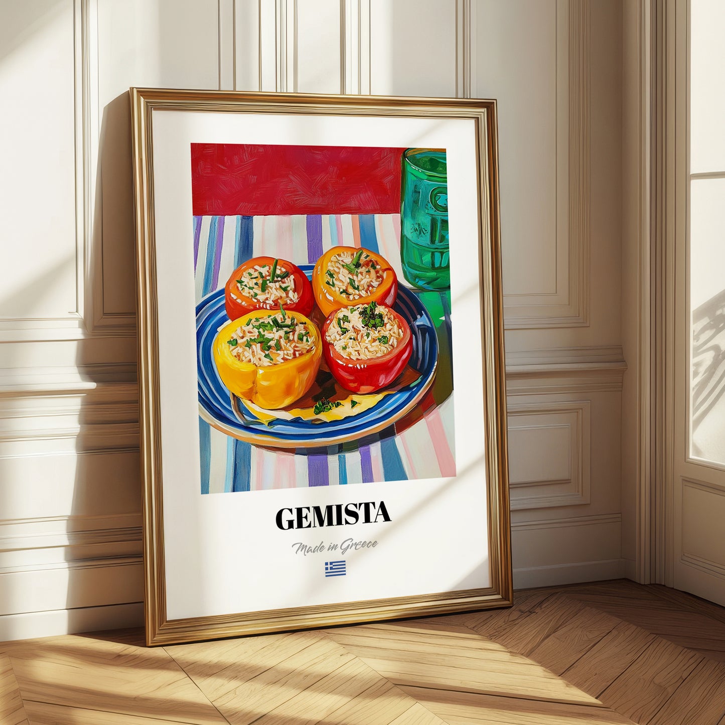 Gemista – Oil Painting, Greek Food Wall Art