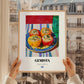 Gemista – Oil Painting, Greek Food Wall Art, styled in a charming Paris street view