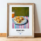 Baklava – Oil Painting, Greek Dessert Illustration, in wooden frame leaning on the floor