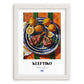 Kleftiko – Colorful Oil Painting, Greek Food Painting, placed in minimal white frame