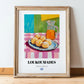Loukoumades – Art, Greek Dessert Wall Decor, in wooden frame leaning on the floor