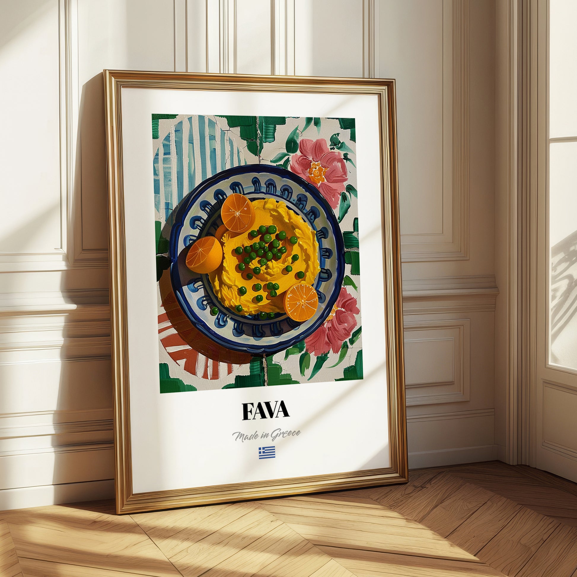 Fava – Oil Painting, Greek Food Illustration