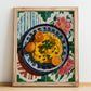 Fava – Oil Painting, Greek Food Illustration, no-text version framed in wood