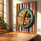 Quesadillas – on Striped Tablecloth, Mexican Cheese Wall Art, clean layout with no caption