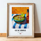 Guacamole – Colorful Oil Painting, Mexican Food Illustration, in wooden frame leaning on the floor