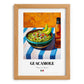 Guacamole – Colorful Oil Painting, Mexican Food Illustration, set in oak frame