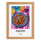 Esquites – Colorful Oil Painting, Mexican Food Wall Art, set in oak frame