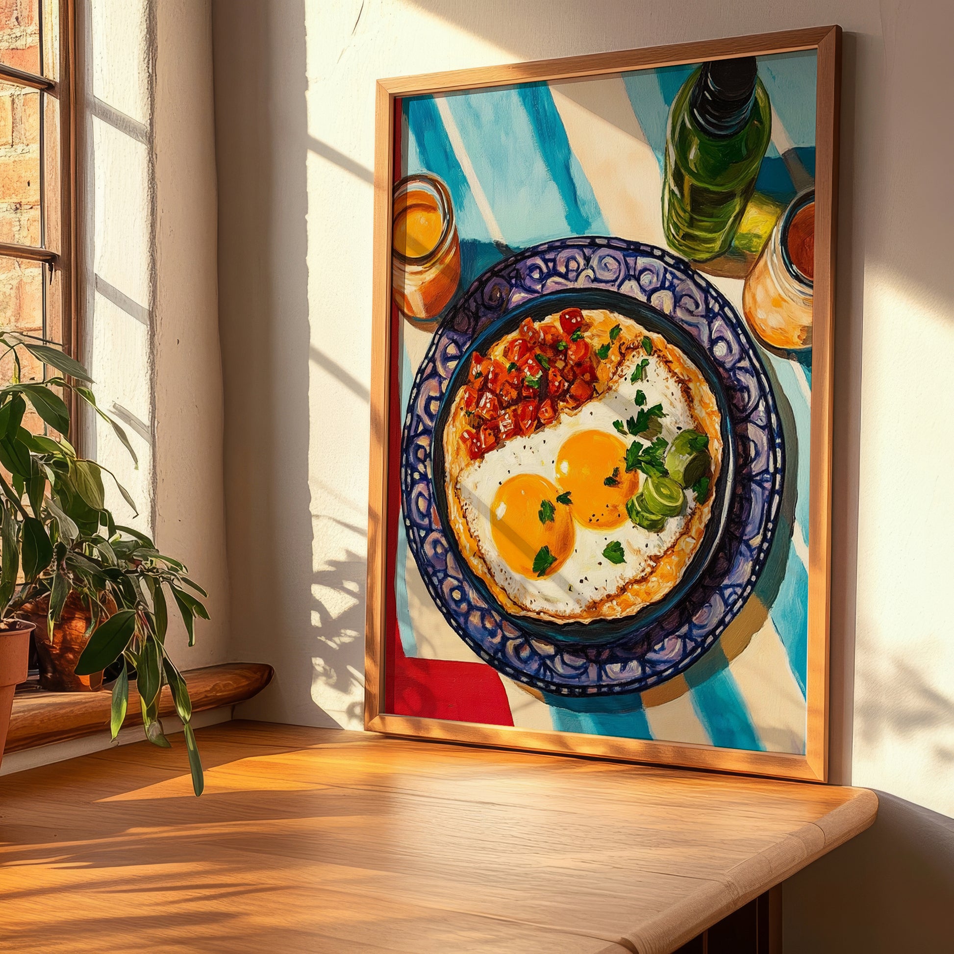 Huevos Rancheros – Art, Mexican Food Wall Painting, clean layout with no caption