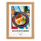 Huevos Rancheros – Art, Mexican Food Wall Painting, set in oak frame