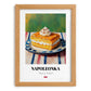 Kremówka (Napoleonka) – Oil Painting, Polish Dessert Wall Poster, set in oak frame