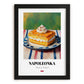 Kremówka (Napoleonka) – Oil Painting, Polish Dessert Wall Poster, in sleek black frame