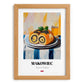 Makowiec – Oil Painting, Polish Dessert Wall Decor, set in oak frame