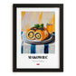 Makowiec – Oil Painting, Polish Dessert Wall Decor, in sleek black frame