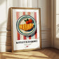 Kotlet Schabowy – on Striped Tablecloth, Polish Food Painting