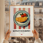 Kotlet Schabowy – on Striped Tablecloth, Polish Food Painting, styled in a charming Paris street view
