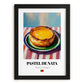 Pastel de Nata – Oil Painting, Portuguese Dessert Print, in sleek black frame