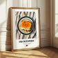 Francesinha – on Striped Tablecloth, Portuguese Food Painting