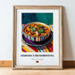 Feijoada à Transmontana – Art, Portuguese Food Illustration, in wooden frame leaning on the floor