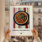 Feijoada à Transmontana – on Striped Tablecloth, Portuguese Food Print, styled in a charming Paris street view