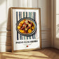 Polvo à Lagareiro – on Striped Tablecloth, Portuguese Food Still Life
