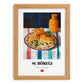 Su Böreği – Art, Turkish Pastry Poster, set in oak frame