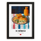 Su Böreği – Art, Turkish Pastry Poster, in sleek black frame