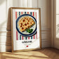 Gözleme – on Striped Tablecloth, Turkish Pastry Wall Decor 