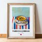 Tarhana Çorbası – Art, Turkish Food Wall Decor, in wooden frame leaning on the floor
