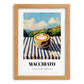 Macchiato – Italian Hilltop Table Scene, Italian Coffee Painting, set in oak frame