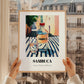 Sambuca – Italian Café on the Corner, Italian Spirit Poster, styled in a charming Paris street view