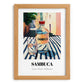 Sambuca – Italian Café on the Corner, Italian Spirit Poster, set in oak frame