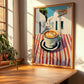 Café Con Leche – Spanish Street Café Scene, Spanish Coffee Illustration, clean layout with no caption