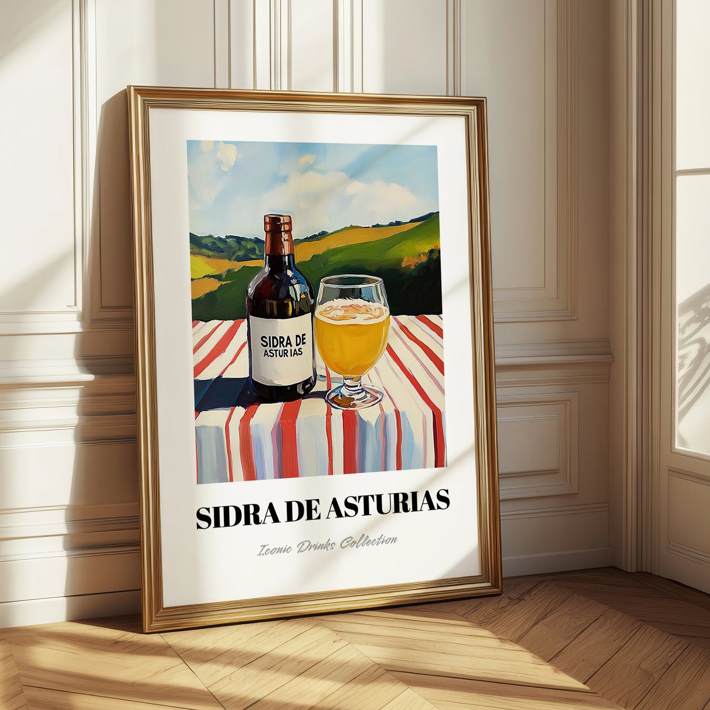 Sidra De Asturias – Spanish Hillside Café View, Spanish Beverage