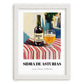 Sidra De Asturias – Spanish Urban Café Scene, Spanish Beverage, placed in minimal white frame