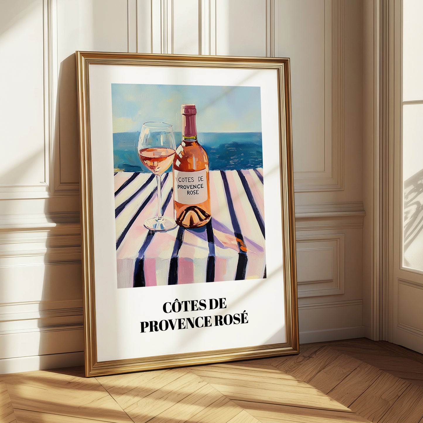 Côtes De Provence Rosé – French Coastal Table, French Wine Painting