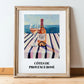 Côtes De Provence Rosé – French Coastal Table, French Wine Painting, in wooden frame leaning on the floor