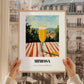 Mimosa – French Seaside Scene, French Cocktail Art, styled in a charming Paris street view