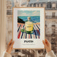 Pastis – French Coastal Café Moment, French Spirit Illustration, styled in a charming Paris street view