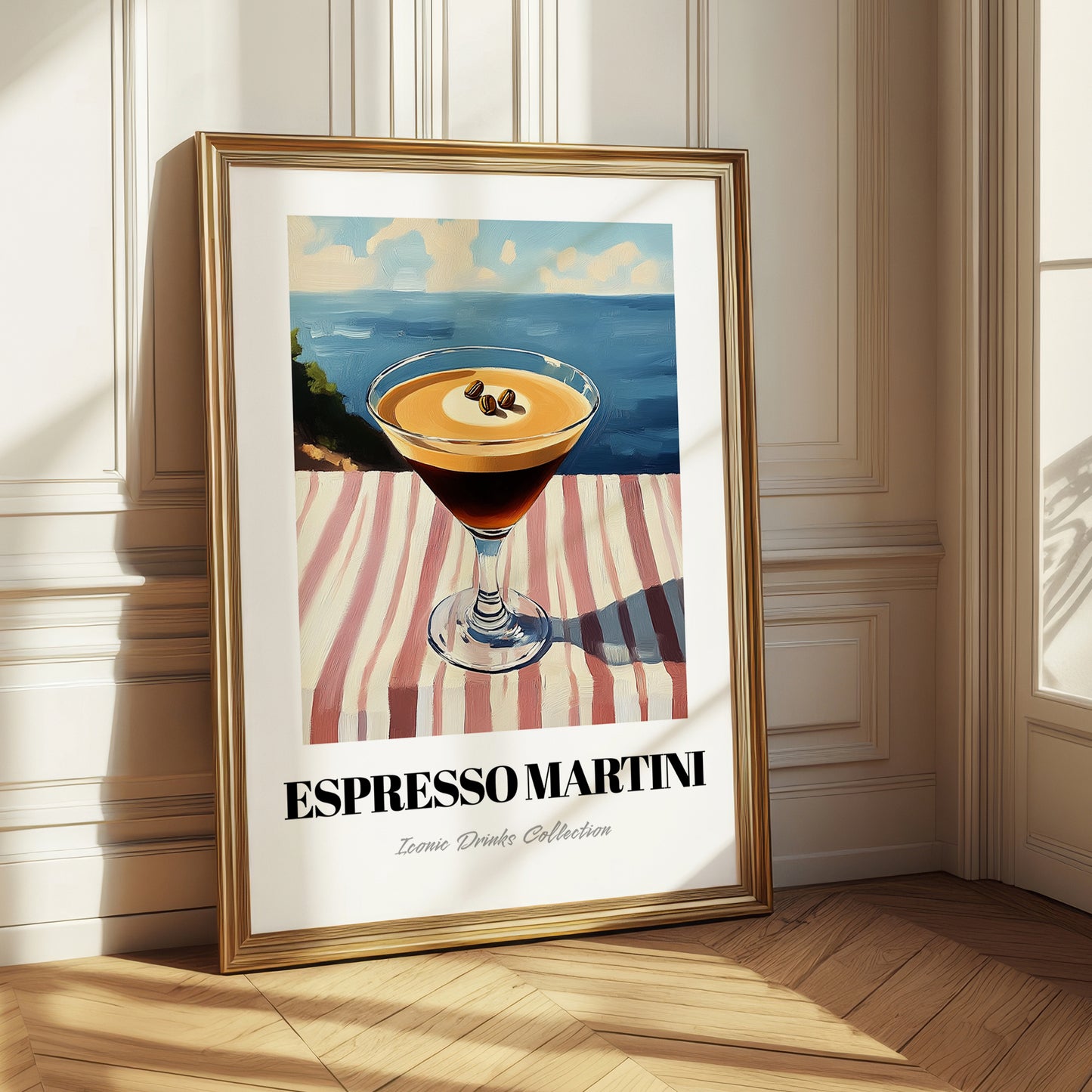Espresso Martini – French Coastal Table, French Cocktail Painting