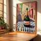 Champagne – French Street Café Scene, French Sparkling Wine Still Life, clean layout with no caption