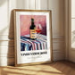 Vinho Verde Rosé – on Striped Tablecloth, Portuguese Wine Wall Decor