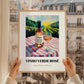 Vinho Verde Rosé – Portuguese Hilltop Café Scene, Portuguese Wine Illustration, styled in a charming Paris street view