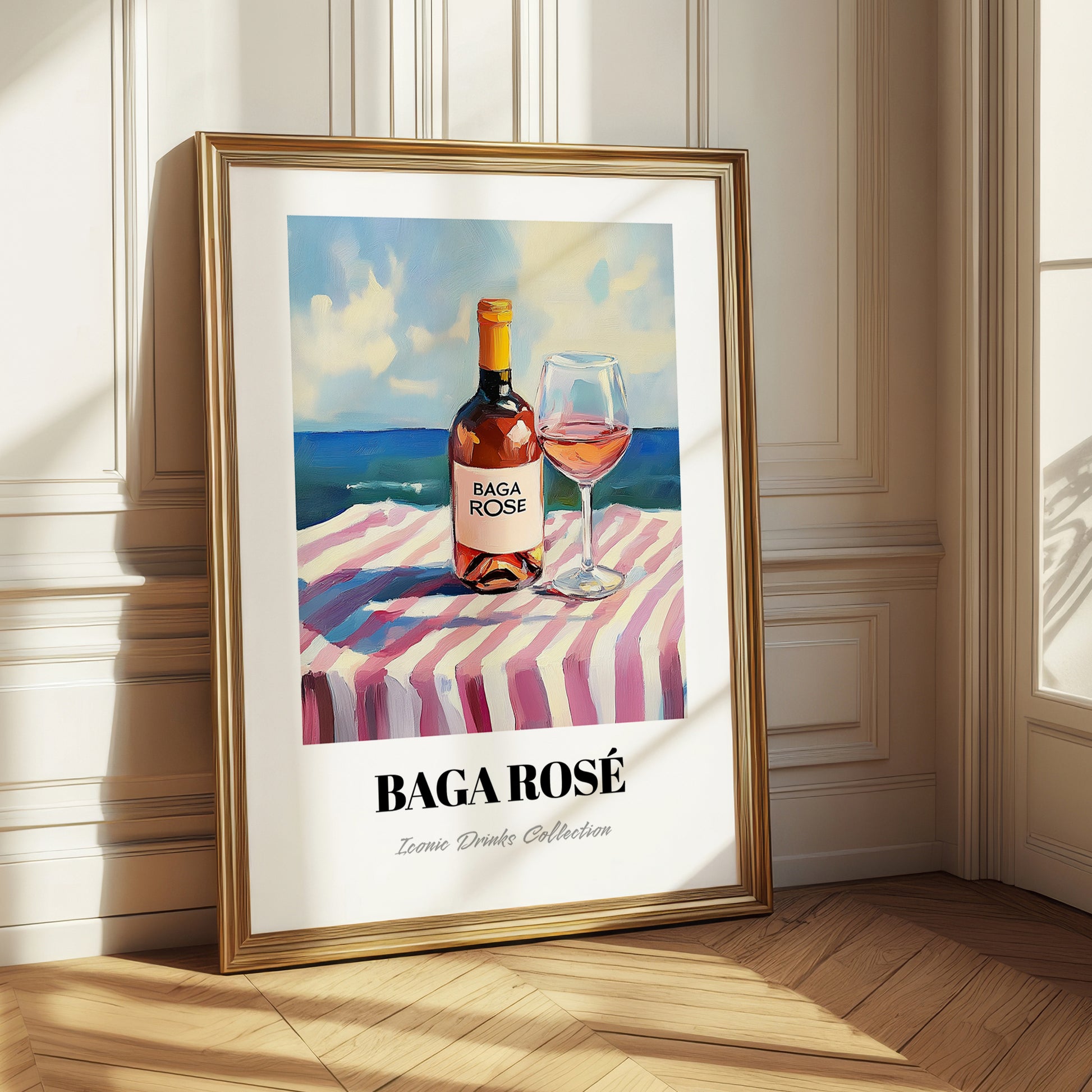 Baga Rosé – Portuguese Seaside Scene, Portuguese Wine Poster