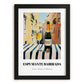 Espumante Bairrada – Portuguese Outdoor Café Scene, Portuguese Sparkling Wine Wall Poster, in sleek black frame