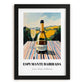 Espumante Bairrada – Portuguese Hilltop Table Scene, Portuguese Sparkling Wine Illustration, in sleek black frame