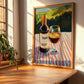 Tawny Port – Portuguese Hilltop Café Scene, Portuguese Dessert Wine Wall Decor, clean layout with no caption