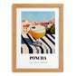 Poncha – Portuguese Outdoor Café Scene, Portuguese Cocktail Painting, set in oak frame