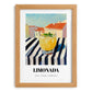 Limonada – Portuguese Café on the Corner, Portuguese Lemonade Art, set in oak frame